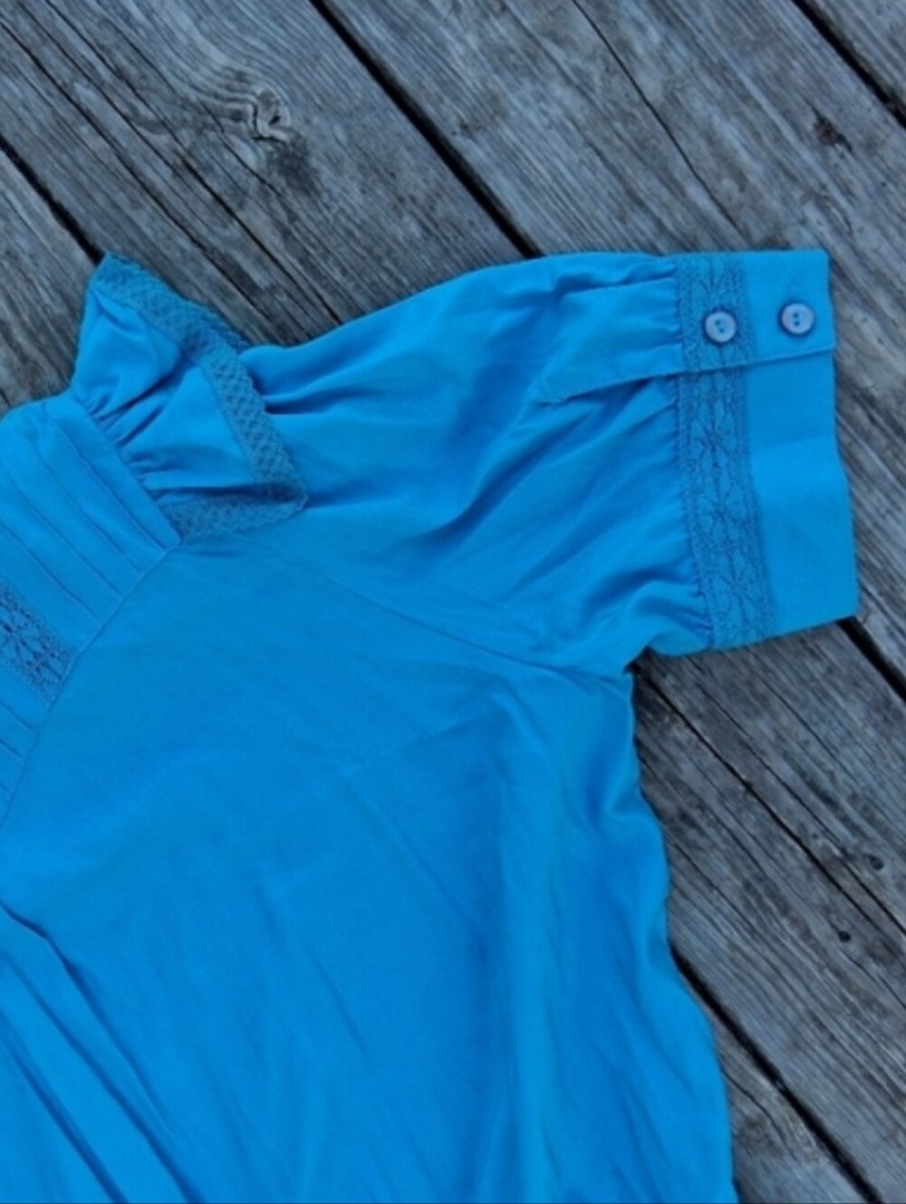 Double D Ranch Rayon Prairie Ruffle Dress 1X - Picture 6 of 6
